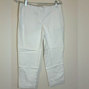 Ann Taylor Loft White Capri Pants, SIze 4P